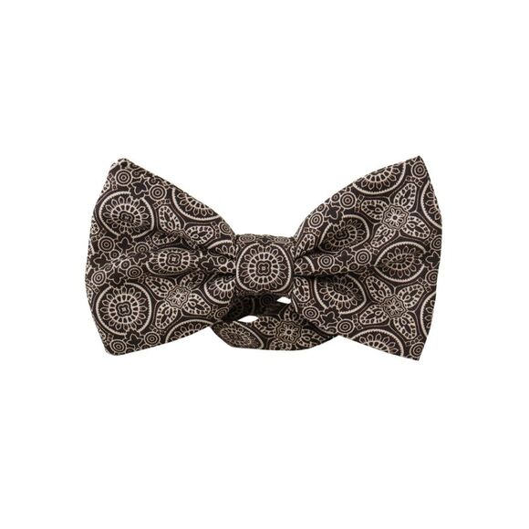 Dolce & Gabbana Black White Patterned Adjustable Tie main image 0